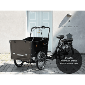 Amcargobikes Deluxe Cargo Electric Tricycle - Black  amcargobikes   