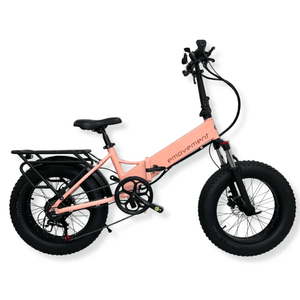 E Movement Pixie Folding Electric Bike 250W/500W  emovement 250W Peach Pink 