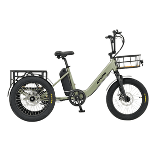 Revom T1 Electric Mountain Tricycle 250W  revom Green Rear Bag (+£69) 