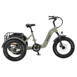 Revom T2 Fat Tyre Electric Mountain Tricycle 250W  revom Green Rear Bag (+£69) 