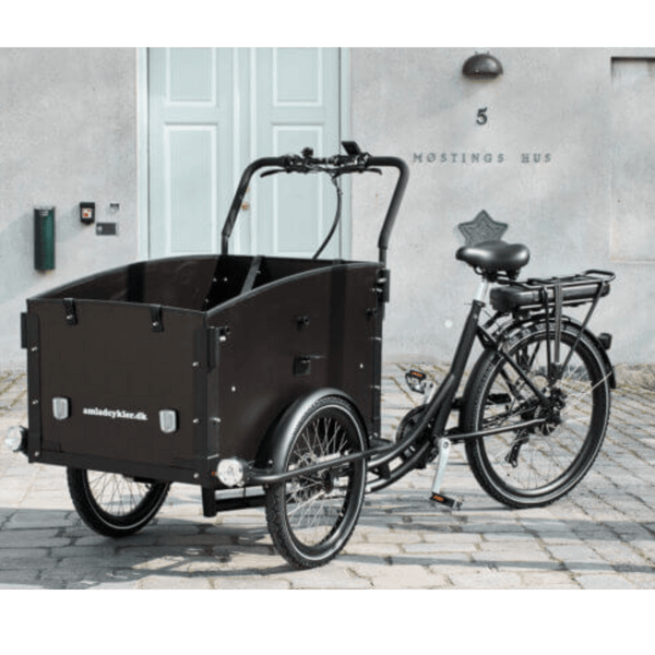 Amcargobikes Ultimate Curve Electric Cargo Tadpole Tricycle  amcargobikes   