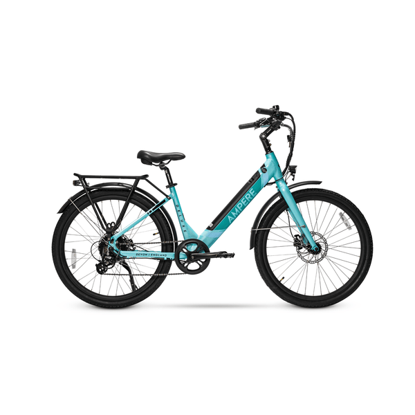 Ampere Deluxe 26" Step Through Electric Bike 250W  ampere Blue 10Ah (Standard) 