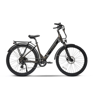 Ampere Deluxe 700C Step Through Electric Bike 250W  ampere Grey 10Ah (Standard) 