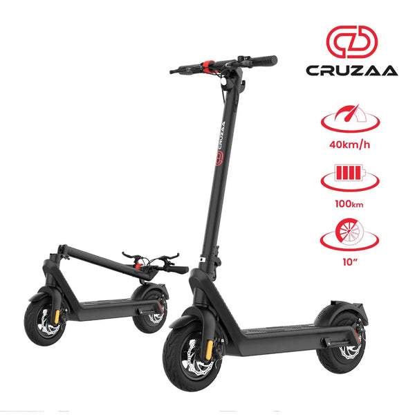 Cruzaa Commuta Pro Max Electric Scooter Black 500W [100km Range]  cruzaa   