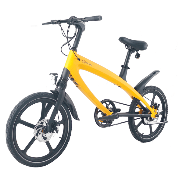 Cruzaa Electric Bike 240W Built-in Speakers & Bluetooth  cruzaa Solarbeam Yellow  