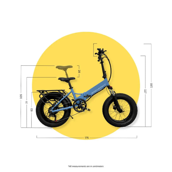 E Movement Pixie Folding Electric Bike 250W/500W  emovement   