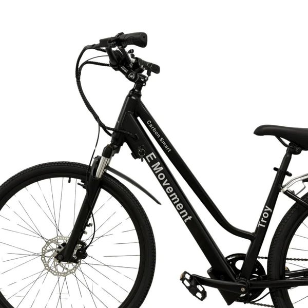 E Movement Troy City Step Through Electric Bike 250W Black emovement