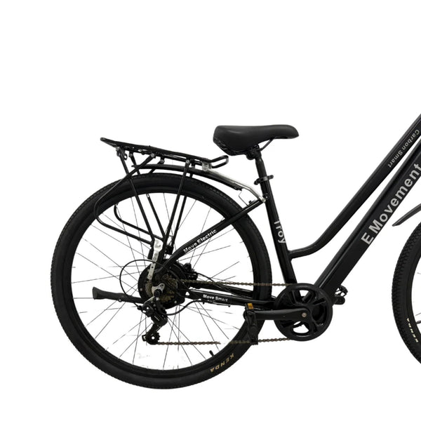 E Movement Troy City Step Through Electric Bike 250W Black emovement