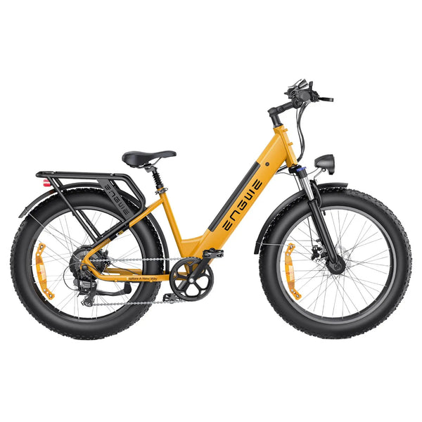 Engwe E26 All Terrain Fat Tyre Electric Bike 250W  engwe Step Through Bumblebee Yellow 