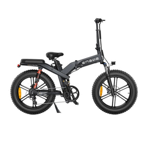 Engwe X20 All Terrain Fat Tyre Folding Electric Bike 750W  engwe 14.4Ah Single Battery Black 