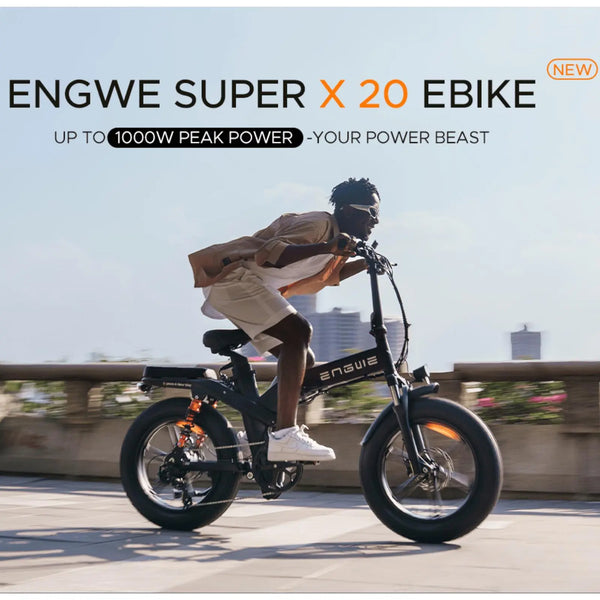 Engwe X20 All Terrain Fat Tyre Folding Electric Bike 750W  engwe   