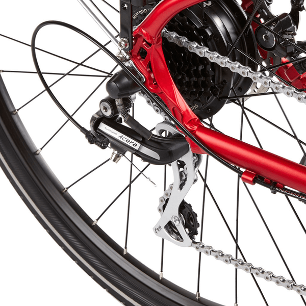 Ezego Commute EX Gents Electric Bike Matt Metallic Red 250W  ezego   