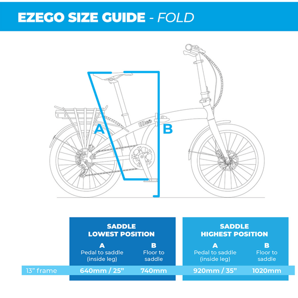 Ezego Fold Special Edition Electric Bike Orange 250W  ezego   