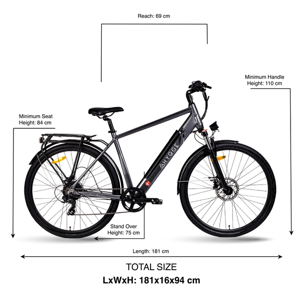 Hygge Aarhus Commuter Electric Bike | 250W Motor, 80km Range, Shimano 8-Speed hygge