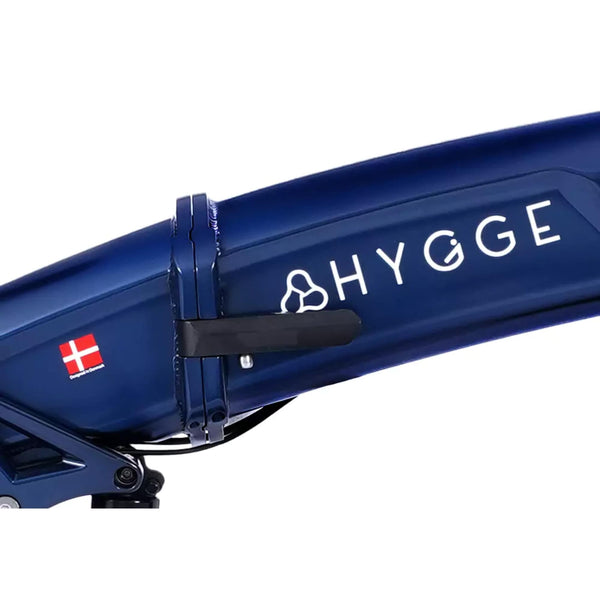 Hygge Sorø Folding Fat Tyre Electric Bike 250W Blue  hygge   