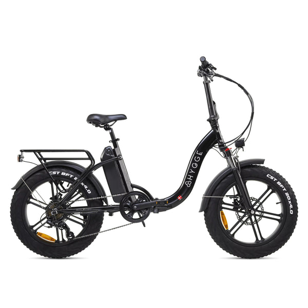 Hygge Vester Step Electric Bike | Foldable, 250W Motor, 80km Range, Fat Tyres hygge Onyx Black