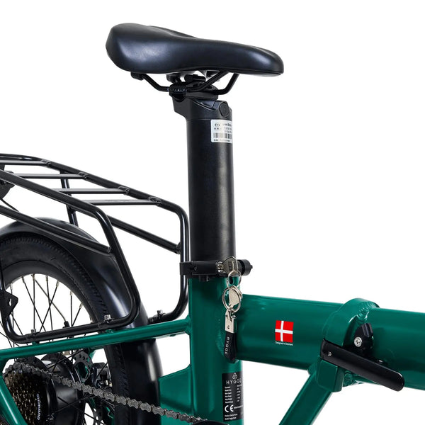 Hygge Virum Folding Electric Bike Racing Green 250W  hygge   