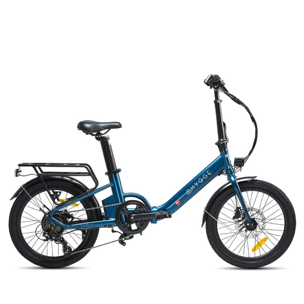 Hygge Virum Step Through Folding Electric Bike Navy Blue 250W  hygge   