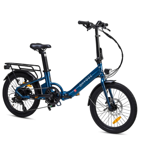 Hygge Virum Step Through Folding Electric Bike Navy Blue 250W  hygge   