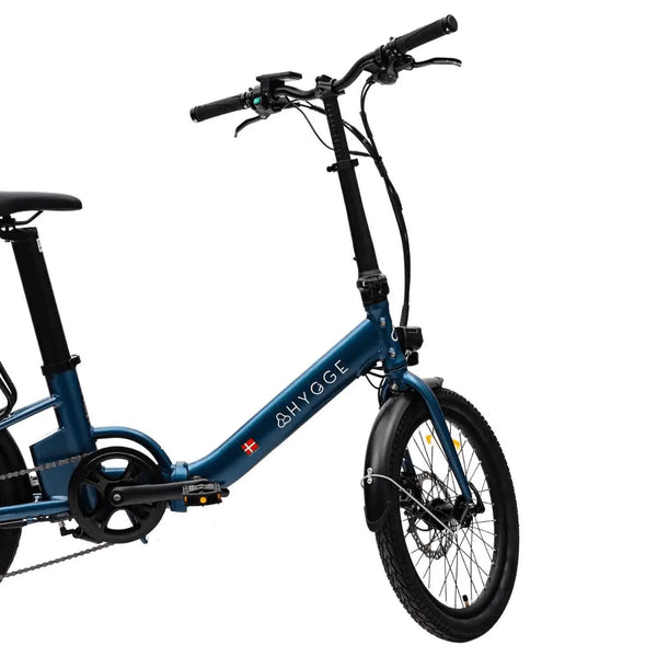 Hygge Virum Step Through Folding Electric Bike Navy Blue 250W  hygge   