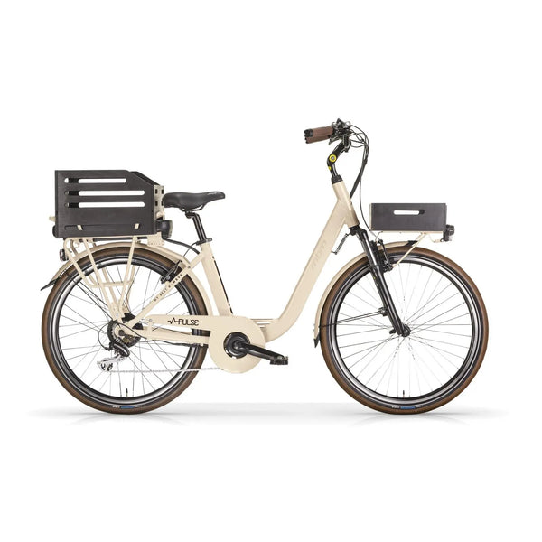 MBM Pulze Step Through Electric Bike 30Nm  mbm Frame: 43cm/ Wheel: 26" Cream None