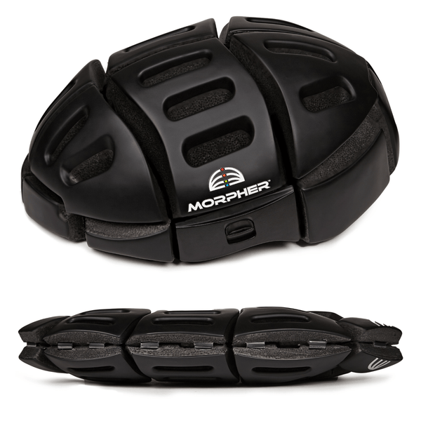 Morpher Flat Foldable Bike Helmet  morpher Matte Black  