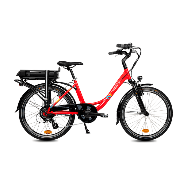 Neomouv Facelia Petite Step Through Electric Bike 250W 24"  neomouv 468Wh (35-50 Miles per Charge) 39cm Red