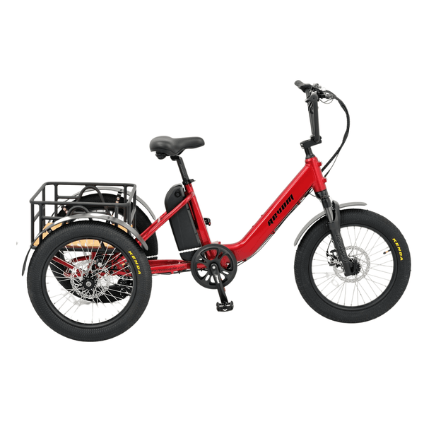 Revom T1 Electric Mountain Tricycle 250W  revom Red Rear Bag (+£69) 