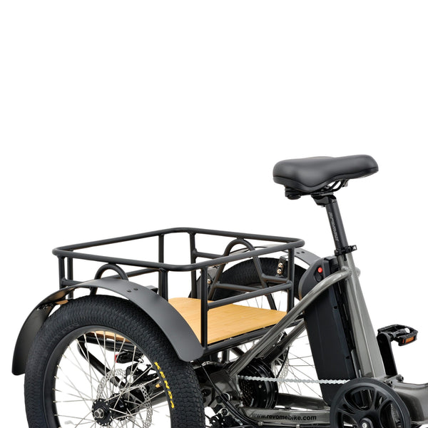 Revom T1F Folding Electric Tricycle 250W | Urban Cargo Trike revom