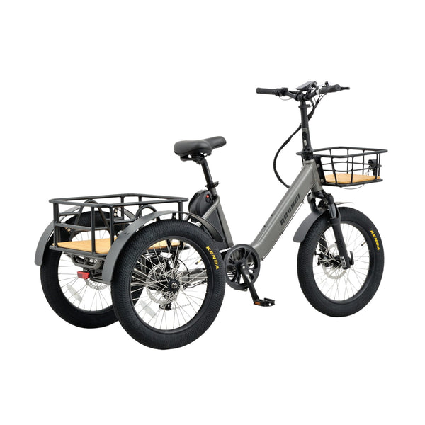 Revom T1F Folding Electric Tricycle 250W | Urban Cargo Trike revom