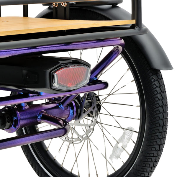 Revom T4 Semi-Recumbent Folding Electric Tricycle | 85Nm Motor, Cargo Crate revom