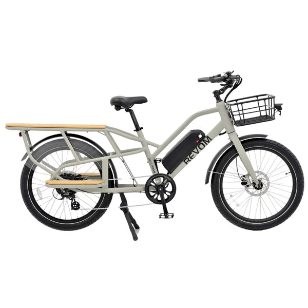 Revom eCargo Electric Cargo Bike 250W  revom Grey Add 1 Rear Seat (+£20) 