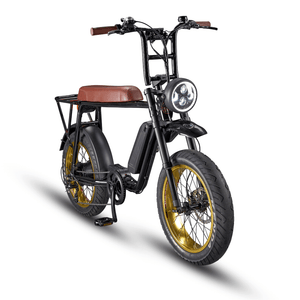 Rocket 88S Fat Boy Fat Tyre Electric Bike  rocket 250W Brown Gold