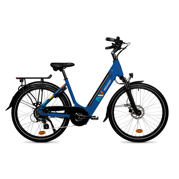 Neomouv Carlina Hydraulic New Gen Step Through Electric Bike 250W  neomouv 522Wh (50-62 Miles) 45cm Blue