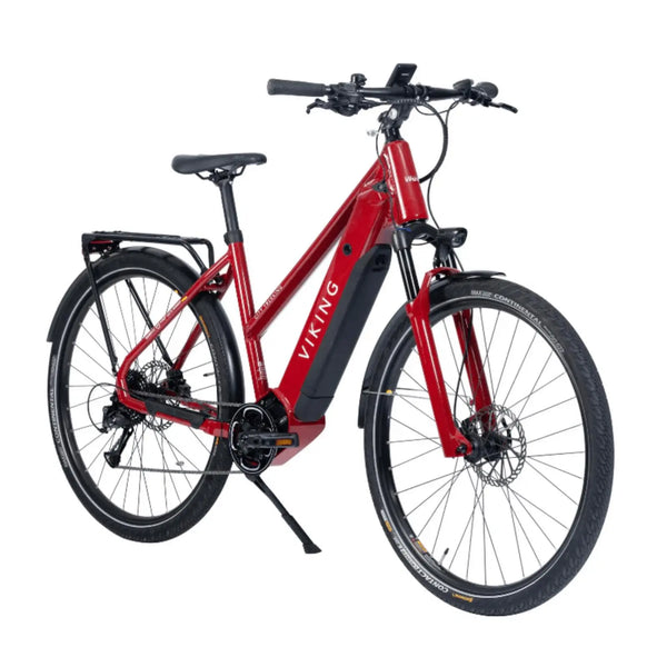 Viking City Trekking Comfort Step Through Electric Bike Red 250W/48V  viking   