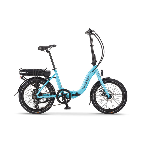 Wisper 806 Folding Step Through Electric Bike Blue 250W wisper