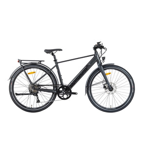 Wisper Tailwind Comfort Crossbar Electric Bike 250W wisper Black Full Throttle 360Wh [50 Mile Range]